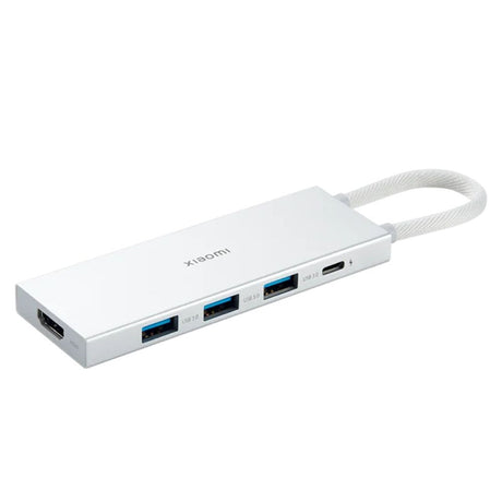 Adaptador Xiaomi Type-C 5 In 1 Docking Station, 3 USB 3.0, 1 HDMI 4K para Windows/ Android/ MacOS/ Linux