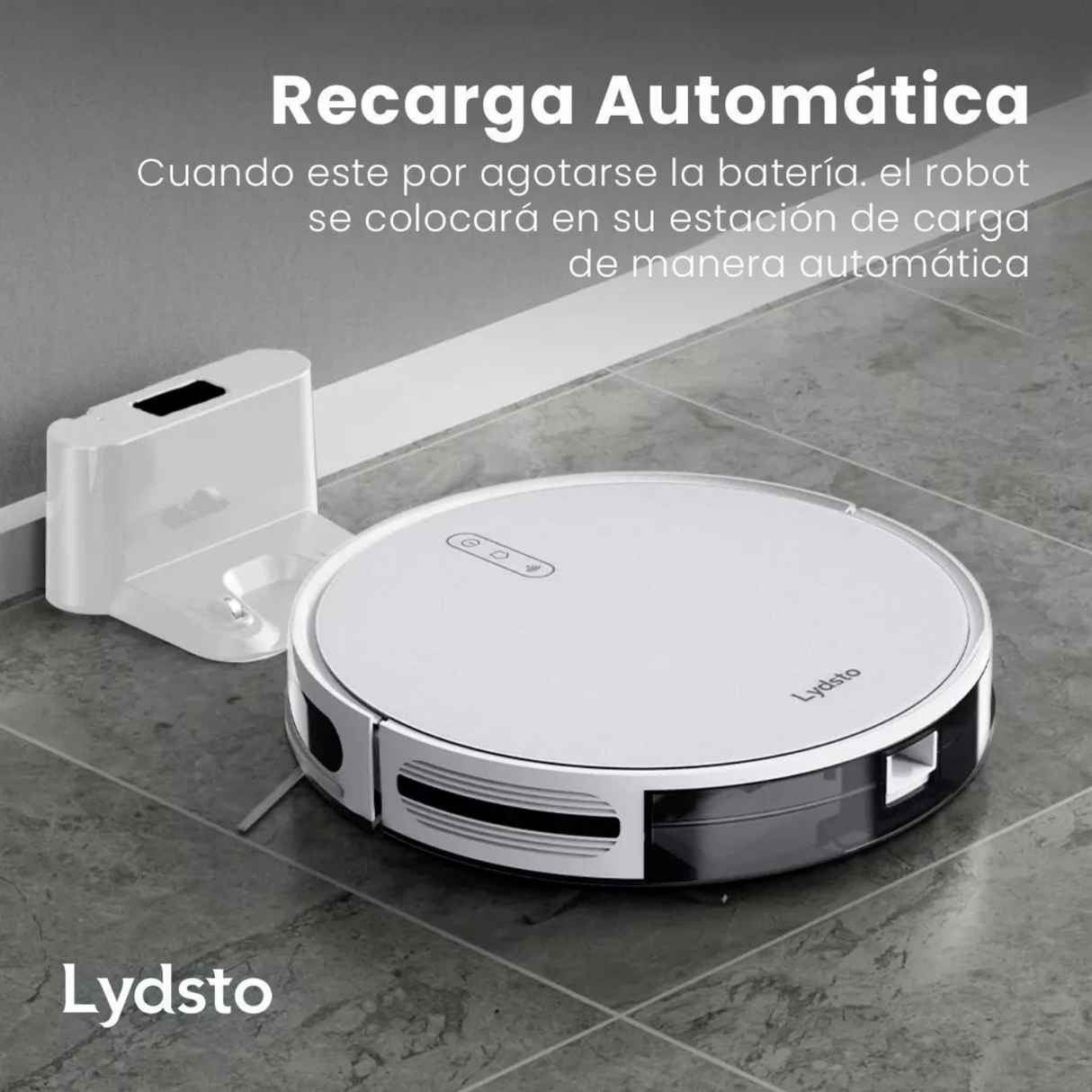 Aspiradora Trapeadora Robot Lydsto G1, Potencia 3300pa Negro