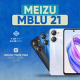 Celular Meizu MBLU21 64GB 4GB RAM, Pantalla 6.79” HD, Cámara 13 MP y Batería 4900 mAh