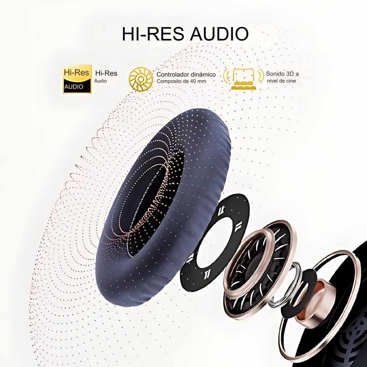 Audífonos Inalámbricos Qcy H3 Anc Bluetooth 5.3 Bass Mode 70 horas de bateria