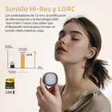 Audifonos Inalambricos QCY Melobuds Pro HT08 Audio Hi-Res y LDAC, 34 horas de reproducción y 6 microfonos integrados