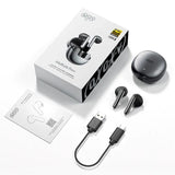 Audifonos Inalámbricos QCY HT10 Ailybuds Pro+ ANC Adaptativo, Bluetooth 5.3, Audio LDAC y HI-RES, Integrados con 6 micrófonos, Conexión Multipunto, Resistencia IPX5